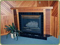 Western Red Cedar Fireplace