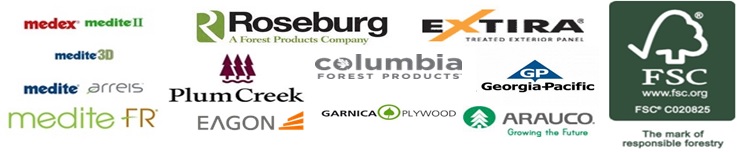 medite, roseburg plumcreek weyerhaeuser georgia pacific arauco garnica plywood columbia forest products eagon